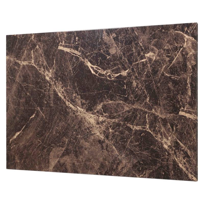 Naga magnetisk st&aring;l opslagstavle 90x60cm marmorlook brun