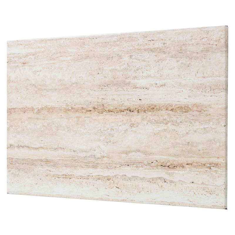 Naga magnetisk st&aring;l opslagstavle 90x60cm naturstenslook beige