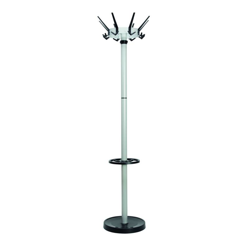 MAULcaligo stumtjener med paraplyholder 175,2cm s&oslash;lv og sort