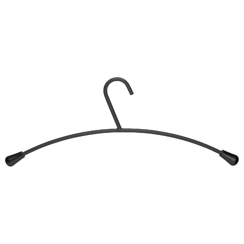 Naga metal b&oslash;jle 46x18cm i mat sort st&aring;l