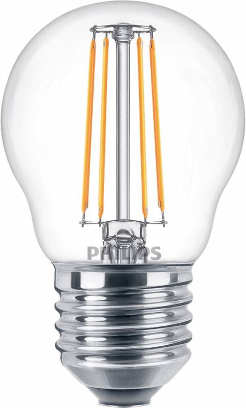 Philips LED classic krone 40W/4,3W E27 WW P45 p&aelig;re