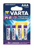 Varta Lithium PRO 6103 LR 3 AAA batterier, pakke a 4 stk