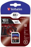 Verbatim SD card 16GB (SDHC) 43962 PRO Class 10