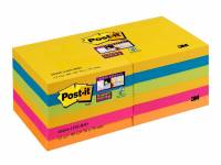 Post-it Super Sticky Rio notes 76x76mm, neon farver