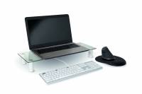 Jobmate Monitor Stand justerbar 80-130mm med glasplade