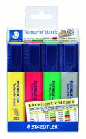 Staedtler Textsurfer Classic textsurfer 364, sæt med 4 farver