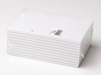 Standardblok A5 med 2 huller toplimet linieret 60g hvid