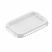 Låg 7614 t/foliebakke snap-on A-PET til 218518 100stk/pose