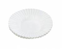 Kagekapsel præstekrave hvid 105x16mm 4,5cm bund 500stk/pak