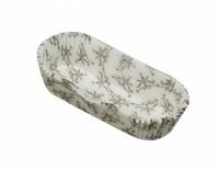 Kagekapsel oval pergament m/guld 25x32x89mm 2000stk/pak