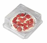 Plastbakke m/hængslet låg v426 kageæske 219x229x91mm 150stk/k