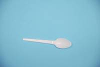 Æggeskeer plastik 12 cm 200 stk hvid
