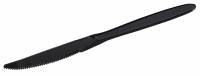Engangs plastikkniv exclusive 190mm sort