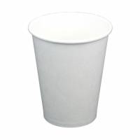 Miljøbevidst kaffebæger bionedbrydelig 34cl hvid