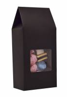 Gaveæske med rude 62x42x135mm sort
