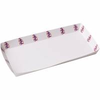 Pølsebakke med kant 200x90x20mm, 100 stk