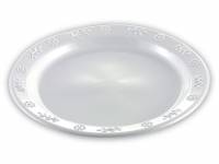 Plasttallerken rund flad plast Ø23cm hvid