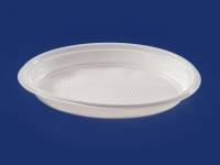 Plasttallerken Økonomi Ø22cm 12g hvid