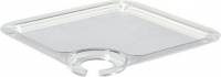 Duni party tallerken plastik 20x20cm klar