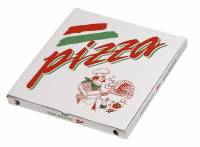 Pizzaæske med neutralt tryk 40x40x3cm