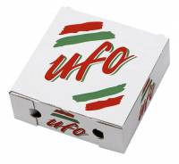 Pizzaæske Ufo neutralt tryk 26x26x9cm