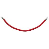 Securit rødt velour bånd til sølv afspærringsstolpe 150cm