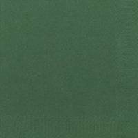 Duni servietter 3-lags 24x24cm mørkegrøn