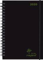 Mayland A5 ugekalender ECO line sort 15x21cm højformat