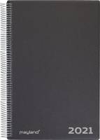 Mayland Aftalekalender A4 2021 sort 21x30cm 1dag/side 21220000