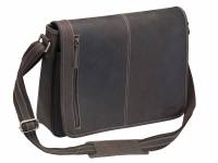 Pierre Crazy Horse Messenger computertaske læder brun