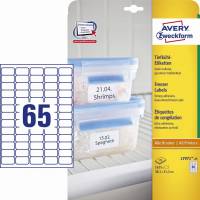Avery fryselabel L7971-25, 38,1x21,2mm