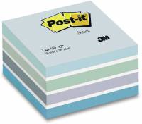 Post-it 3M Cube 76x76mm pastelfarver blå