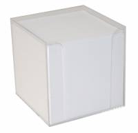 Kubusblok refill med 1100 løse blade 9x9x9cm hvid