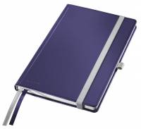 Leitz notesblok Style hardcover linieret A5 titan blå
