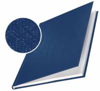 Leitz impressBIND omslag med lærredspræg 3,5mm blå