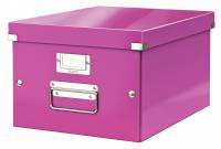 Leitz WOW arkivboks Click & Store 281x200x370mm pink