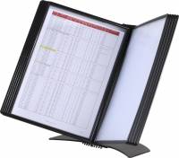 Easymount registersystem bordmodel A4 til 20 lommer sort
