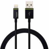 Leitz kabel Lightning til USB 2 meter sort