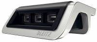 Leitz Style USB strømoplader satin sort