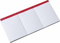 Telefonblok ulinieret 3-delt 247x120mm med stub