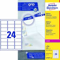 Avery L7159-100 QuickPEEL adresse etiketter til laser 63,5x33,9mm
