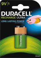 Duracell genopladelig 9V 150mAh batteri