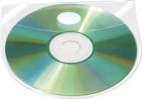 BNT selvklæbende CD-lomme med klap 127x127mm