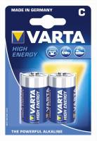 Varta High Energy LR14 C batterier, pakke a 2 stk
