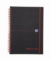 Oxford Black n´Red karton notesbog A5 linieret