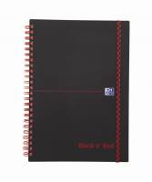 Oxford Black n´Red PP notesbog A5 linieret