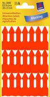 Avery selvklæbende pile 39x9mm neon orange