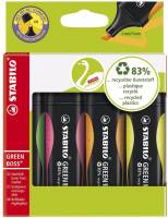 Stabilo Boss Green tekstmarker, sæt a 4 stk