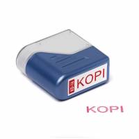 Deskmate stempel  "Kopi" med rød tekst