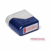Deskmate stempel "Original" med rød tekst
